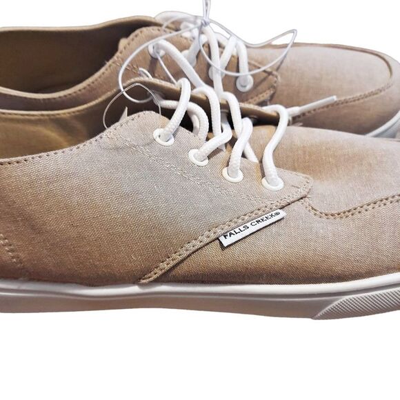 New Men Casual Beige Canvas Shoes Size 11 - Picture 6 of 7